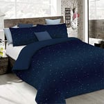 Italian Bed Linen, Housse de Couette Fashion, Microfibre, Stars, 1 Place et demie