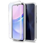 Cool Coque Silicone 3D pour Samsung A155 / A15 5G (Transparent Avant + arrière)