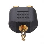 Adaptateur RCA vers Jack 3.5 mm Stéréo Mâle - Femelle Audio Casque Ecouter Hifi