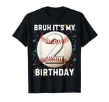 It's My 2nd Birthday Baseball 2 Year Old Boy Girl T-Shirt