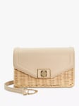 Dune Dassia Mini Turnlock Wicker Cross Body Bag