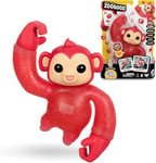 Little Live Pets Hug n' Hang Zoogooz Mooki Monkey, Animal de Compagnie Souple et élastique, 70 Sons et réactions, 3 différents à Collectionner, amulette cachée, pour Enfants de 2 Ans +, célèbre