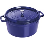 Staub La Cocotte Pata Pyöreä 30 cm, Valurauta Tummansininen 40510-286-0