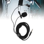 Clip On Lapel Mic 9.84ft Cord Sensitive ABS Lavalier Microphone For Phone