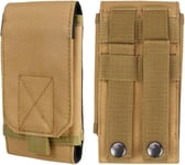 Universal Tactical Molle Holster Army Mobile Phone Belt Pouch Edc Security Pack Carry Accessory Kit Waist Bag Case Compatible Iphone 13/14/15/16 Series & Samsung Galaxy S24, A-Series