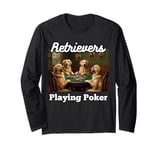 Dogs Playing Poker Dog Golden Retriever Retrievers Card Long Sleeve T-Shirt