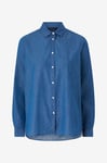 Lexington - Jeansskjorta Sanna Denim Shirt - Blå