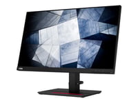 Lenovo Thinkvision P24h-2L - Led-Skärm - 24" (23.8" Visbar) - 2560 X 1440 Qhd @ 60 Hz - Ips - 300 Cd/M² - 1000:1 - 4 Ms - Hdmi, Displayport, Usb-C - Högtalare - Korpsvart