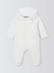 John Lewis Heirloom Collection Baby Snowsuit, White