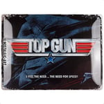 Nostalgic-Art Retro Metal Sign 30 x 40 cm Top Gun - The Need for Speed - Gift Idea for Movie Lovers - Official License Product (OLP) Metal Vintage Design