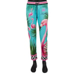 DOLCE & GABBANA x DJ KHALED Flamingo Zebra Jogger Trousers Sweatpants Blue 11361