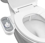 Greenco GRC2189 Accessoire de Bidet pour pulvérisateur d'eau de Toilette pour siège de Toilette, Facile à Installer, Bidet Non électrique avec Jet d'eau Douce réglable, Blanc, 1 (Paquet)