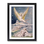 Night Startled By The Lark By William Blake Classic Painting Framed Wall Art Print, Ready to Hang Picture for Living Room Bedroom Home Office Décor, Black A3 (34 x 46 cm)