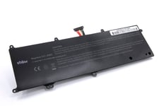 vhbw Li-Polymère batterie 4400mAh (7.4V) noir pour laptop notebook Asus VivoBook F201, F201E, F202, F202E, Q200, Q200E, S200, S200E, S200E-CT157H