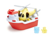 Green Toys Rescue Boat with Helicopter (US IMPORT)