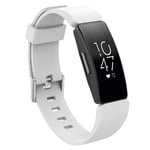 Fitbit Inspire / Inspire HR klockband av silikon - Storlek: S / Vit