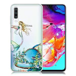 Samsung Deco Galaxy A70 kuoret - Merenneito Monivärinen