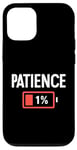 Coque pour iPhone 13 Batterie faible patience design Burnout Relatable Humour Fun