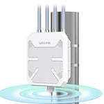 WAVLINK Point d'accès WiFi 6 extérieur sans Fil/répéteur/routeur, Double Bande 2,4 G+5G AX1800M avec PoE/4 x 8 dBi antennes/boîtier de Protection Contre Les intempéries IP67