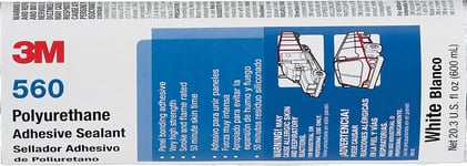 3m™ polyuretan lim og fugemasse 560, svart, 600 ml