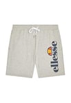 Ellesse Mens Bossini Fleece Shorts, Grey Marl, S EU