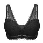 Jahetuul Soutiens-Gorge Femme Soutien Gorge sans Armature Grande Taille avec Dentelle Soutiens-Gorge Basiques Bralette Rembourrée à Larges Bretelles