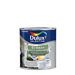 Dulux Valentine ECRAN+ MULTI-SUPPORTS EXTERIEURE - Peinture en Phase Aqueuse pour l'Éxtérieur et l 'Intérieur - Satin Gris Franc 0,5 L