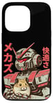 Coque pour iPhone 13 Pro Vintage Anime Hamster Love Mecha avec Hamster Friend Manga