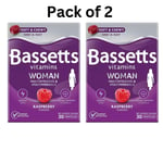 2X Bassetts Vitamins Woman Multivitamins&Multiminerals Raspberry Flavour