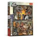 Trefl 2 en 1 : Jurassic World, Le Monde Préhistorique-2 x 200 Pièces-Ensemble de Deux Puzzle pour Les Adolescents, 13316, Multicolor