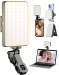 3000 Mah Lumière Téléphone Pour Selfie Led Avec Clip, Lampe Video Avec 120 Led Photo Rechargeable Et 3 Modes D'Éclairage Ajustés Pour Téléphone/Iphone/Video/Laptop/Vidéoconférence/[VID064886]