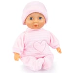 Bayer Design 92802AT My First Baby doll, soft body, with closing eyes, pink, 11 inch, pink with heart