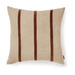 ferm LIVING Senti Stripe kudde 50x50 cm Linen-carob brown