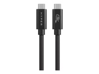 Targus Hyperdrive Next, 1,2 M, Usb C, Usb C, Usb4 Gen 3X2, 40 Gbit/Sek, Sort