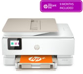 HP ENVY Inspire 7924e All-in-One Wireless Inkjet Printer & Instant Ink with HP, White,Silver/Grey