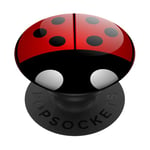 Coccinelle mignonne coccinelle drôle coccinelle cool belle PopSockets PopGrip - Support et Grip pour Smartphone/Tablette avec un Top Interchangeable PopSockets PopGrip Adhésif