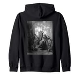 Jeremiah Preaching to His Followers by Gustave Dore Zip Hoodie