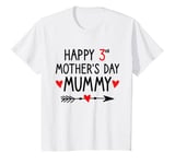 Youth Happy 3rd Mothers Day Mummy, 3rd Mother's Day For Boys Girls T-Shirt