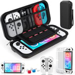 Pochette Pour Nintendo Switch Modèle Oled, Protection Pour Switch Oled Coque Switch Oled Kit Accessoires Housse Pour Nintendo Switch Oled Avac Ecran Verre Trempé Et Poignées Couvre Pouce