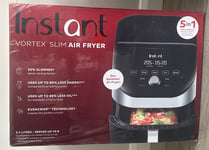 INSTANT VORTEX SLIM AIR FRYER, ROAST, BAKE, GRILL and RE-HEAT-5.7 L-FREE POSTAGE