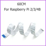 Câble plat et flexible pour caméra Raspberry Pi,15 broches,15 30 40 50 60 cm,1m 2m,ligne de câble ruban pour RPI 5 4B 3B + 3B,zéro 2 W/W - Type 60CM