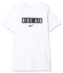 Nike B NSW Tee AIR Box T-Shirt Garçon White/Black FR : M (Taille Fabricant : M)