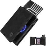 DODENSHA MagSnap Porte-Monnaie Homme I Porte Carte Slim Wallet avec compartimer pour la Monnaie I Porte Carte de crédit pour 10+ Cartes I Fermeture magnétique Porte-Monnaie DDSEU-KH008