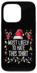 Coque pour iPhone 13 Pro Plus susceptible de détester cette chemise de Noël assortie à la famille