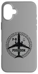 Coque pour iPhone 16 Plus P-8 Poseidon Avion militaire style vintage avant et arrière