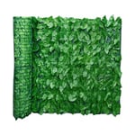 Cyslmuk - 0,5m x 3m Clture Artificielle de Feuilles de Lierre, Brise Vue Jardin Haie Artificielle en Rouleau, Haie Feuillage Artificiel, Clture