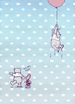 'Komar Photo Wallpaper "Winnie The Pooh Piglet 4 4025, 184 x 254 cm (W x H), 4-Piece, and Paste, Made in Germany, Bunt