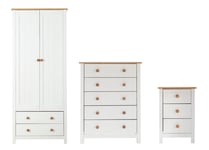 Argos Home Scandinavia 3 Piece 2 Door Wardrobe Set -Two Tone Two