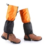 Guêtres 1 Paire De Guêtres De Chaussures Bottes De Marche Imperméables Couvertures Chaudes Camping Randonnée Trekking Escalade Neige Legging Pour Hommes Dames Léger Imperméable Respirant (Size:19.68 *8.66 * 17.71inch; Color:Orange)