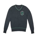 Harry Potter Slytherin - Grå stickad tröja - Large